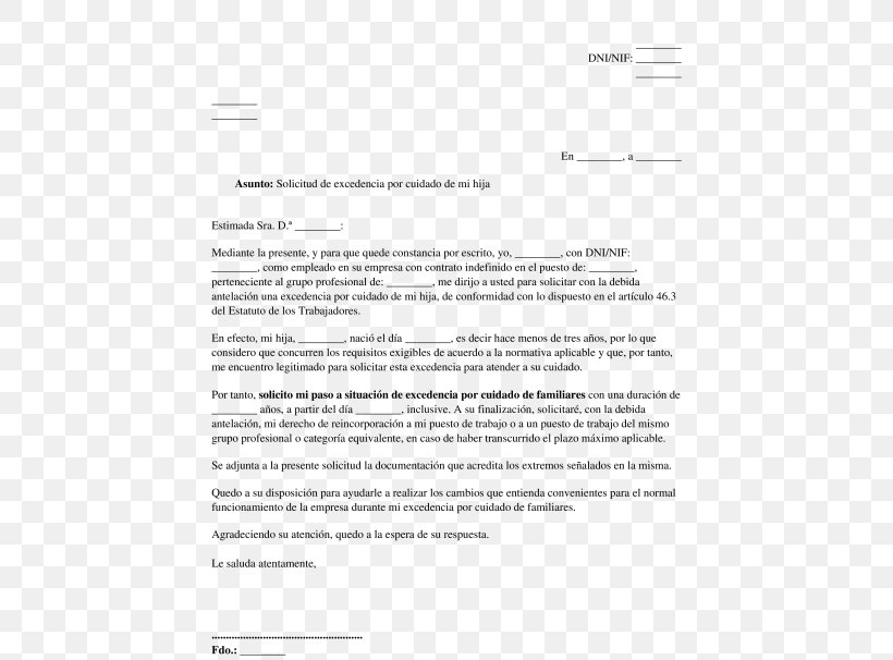 Leave Of Absence Document Letter Son Employment, PNG, 532x606px, Leave Of Absence, Area, Black And White, Brand, Collective Agreement Download Free