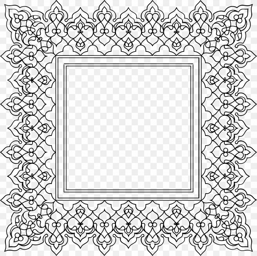 Borders And Frames Picture Frames Ornament Clip Art, PNG, 2276x2270px, Borders And Frames, Area, Art, Black And White, Border Download Free
