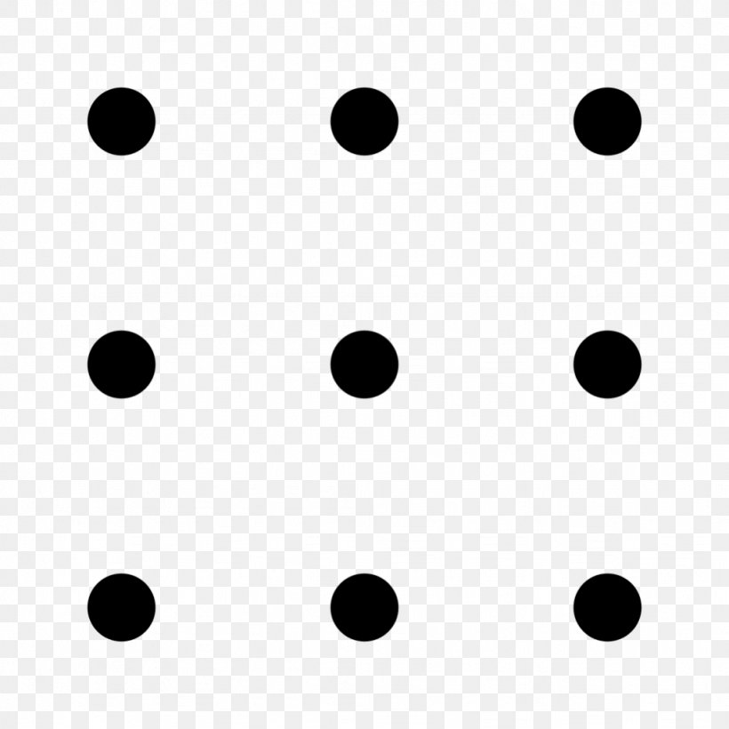 Puzzle Brain Teaser Think Outside The Box Game, PNG, 1024x1024px, Puzzle, Blackandwhite, Brain, Brain Teaser, Connect The Dots Download Free