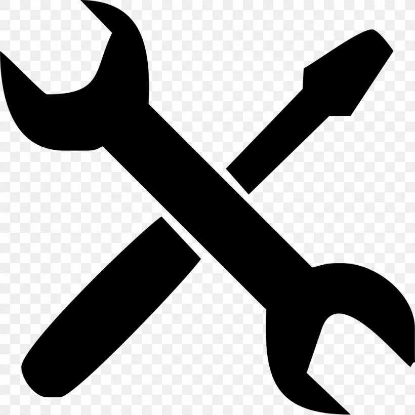 Spanners Tool, PNG, 980x981px, Spanners, Artwork, Black And White, Hammer, Maintenance Download Free