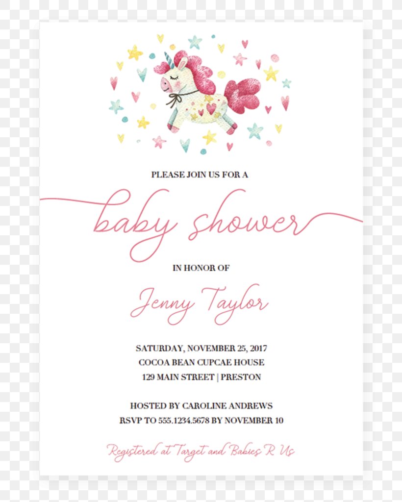 Wedding Invitation Baby Shower Flower Unicorn, PNG, 819x1024px, Wedding Invitation, Baby Shower, Convite, Display Resolution, Floral Design Download Free