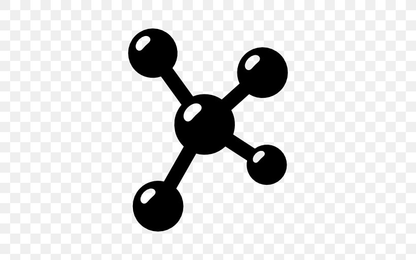 Molecule Chemical Substance Atom, PNG, 512x512px, Molecule, Artwork, Atom, Black And White, Body Jewelry Download Free