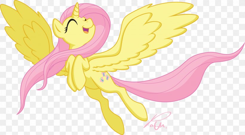 Fluttershy My Little Pony Princess Celestia Winged Unicorn, PNG, 3286x1809px, Fluttershy, Angel, Animated Film, Art, Butterfly Download Free