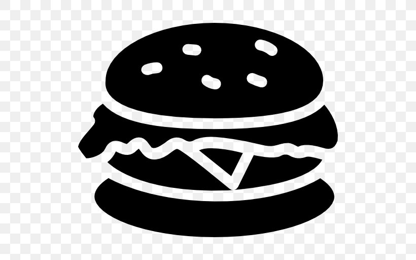 Hamburger Fast Food Pizza Take-out Junk Food, PNG, 512x512px, Hamburger, Black, Black And White, Bread, Cook Out Download Free