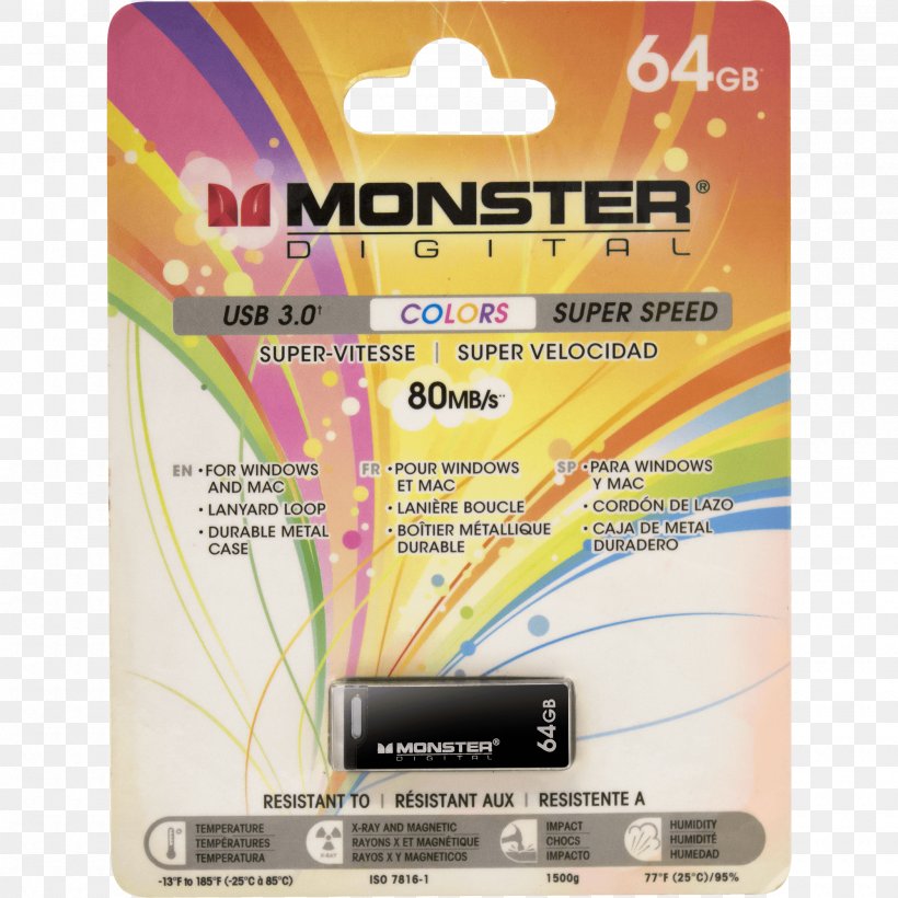Secure Digital MicroSDHC Flash Memory Cards Monster Digital DHUSBR20032L USB Flash Drives, PNG, 2000x2000px, Secure Digital, Adapter, Computer Data Storage, Electronics, Electronics Accessory Download Free