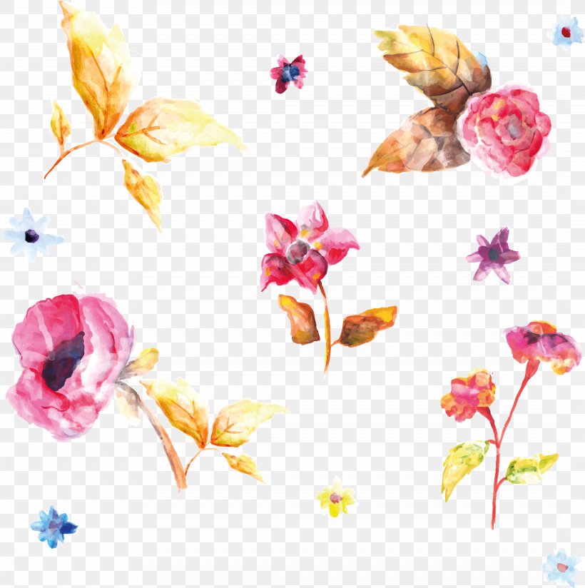 Vector Graphics Watercolor Painting Design Image Texture, PNG, 8528x8577px, Watercolor Painting, Architecture, Drawing, Floral Design, Flower Download Free