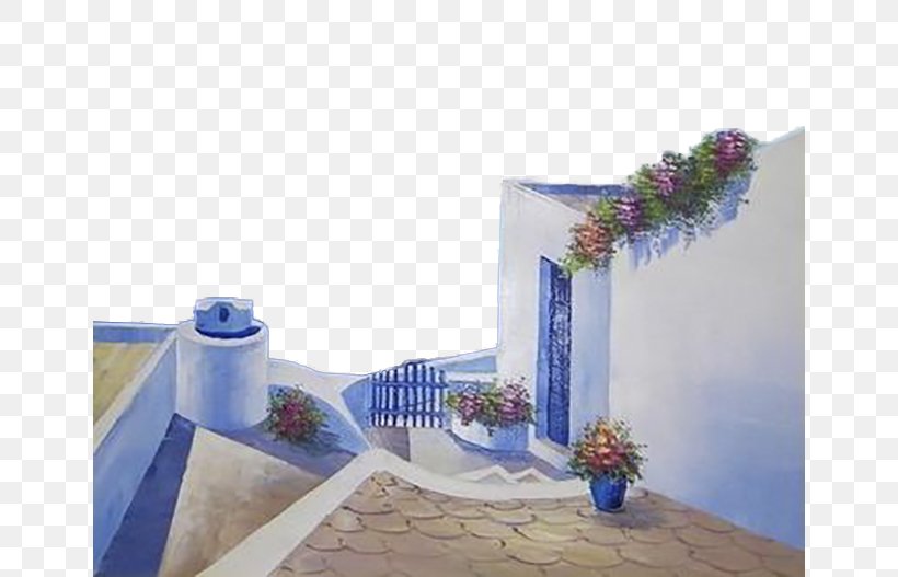 Aegean Sea Oil Painting, PNG, 650x527px, Aegean Sea, Blue, Castle, Falling In Love, Love Download Free