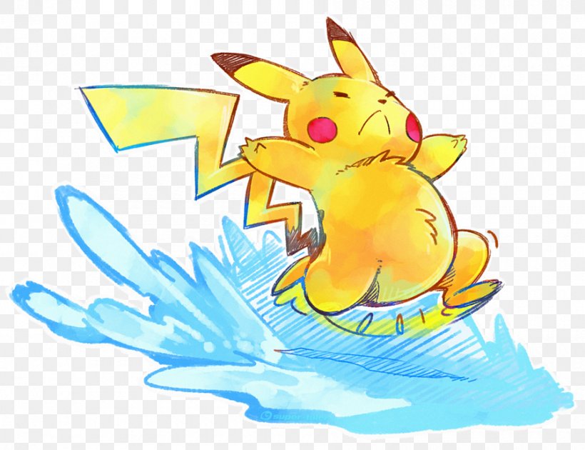 Pikachu Pokémon Trading Card Game Surfing Clip Art, PNG, 900x692px, Pikachu, Art, Artwork, Blissey, Bulbapedia Download Free