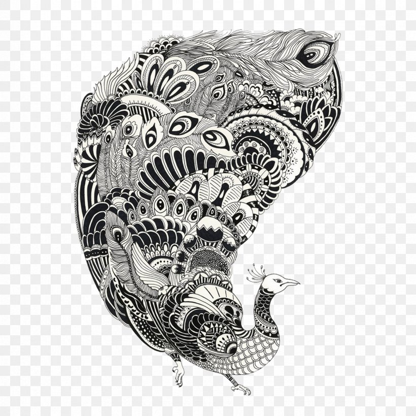 Visual Arts Black And White Painting Motif Illustration, PNG, 2362x2362px, Visual Arts, Art, Black And White, Creative Work, Drawing Download Free