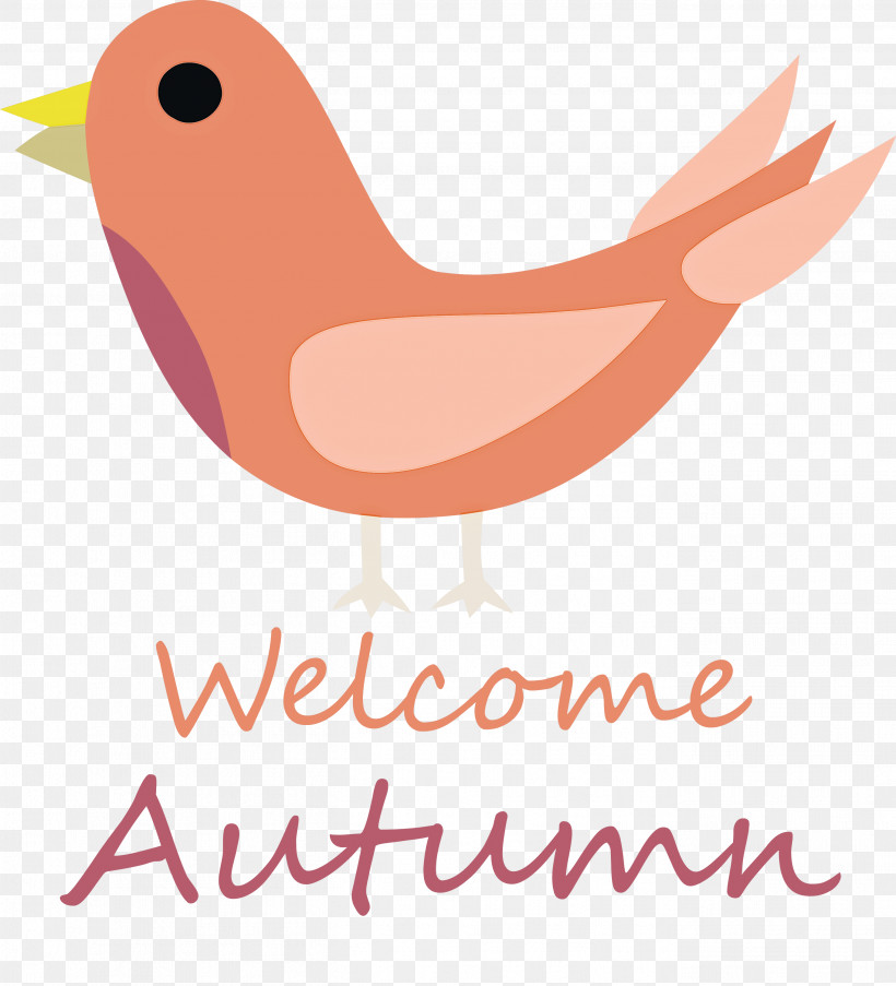 Welcome Autumn, PNG, 2724x3000px, Welcome Autumn, Beak, Birds, Cartoon, Feather Download Free