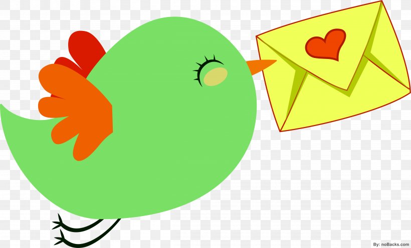 Bird Penguin Love Letter Clip Art, PNG, 4810x2912px, Watercolor, Cartoon, Flower, Frame, Heart Download Free