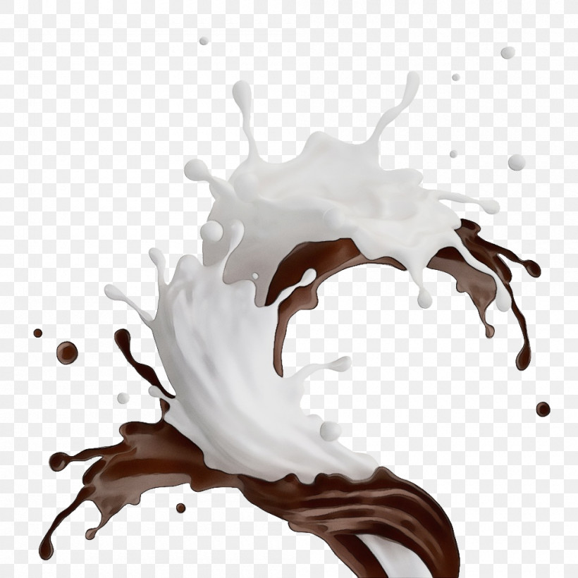 Chocolate, PNG, 1000x1000px, Watercolor, Chocolate, Paint, Wet Ink Download Free