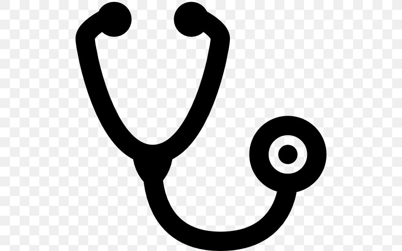 Stethoscope Medicine Nursing Clip Art, PNG, 512x512px, Stethoscope, Black And White, Happiness, Health Care, Medical Equipment Download Free