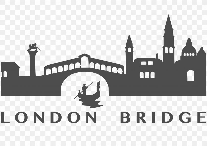 Rialto Bridge Gondola Clip Art, PNG, 2400x1697px, Rialto Bridge, Black And White, Brand, Bridge, Building Download Free