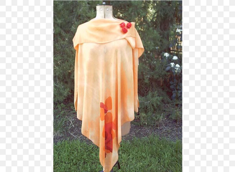 Silk Shoulder Dress Orange Red, PNG, 600x600px, Silk, Dress, Flower, Joint, Orange Download Free
