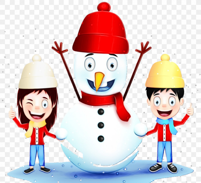 Snowman, PNG, 894x814px, Watercolor, Cartoon, Happy, Paint, Snowman Download Free