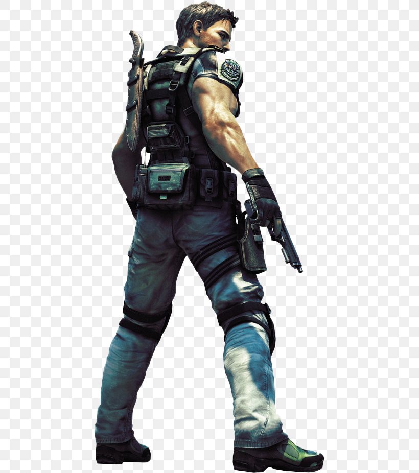 Resident Evil 5 Resident Evil – Code: Veronica Resident Evil 6 Chris Redfield Claire Redfield, PNG, 451x926px, Resident Evil 5, Action Figure, Bsaa, Capcom, Chris Redfield Download Free