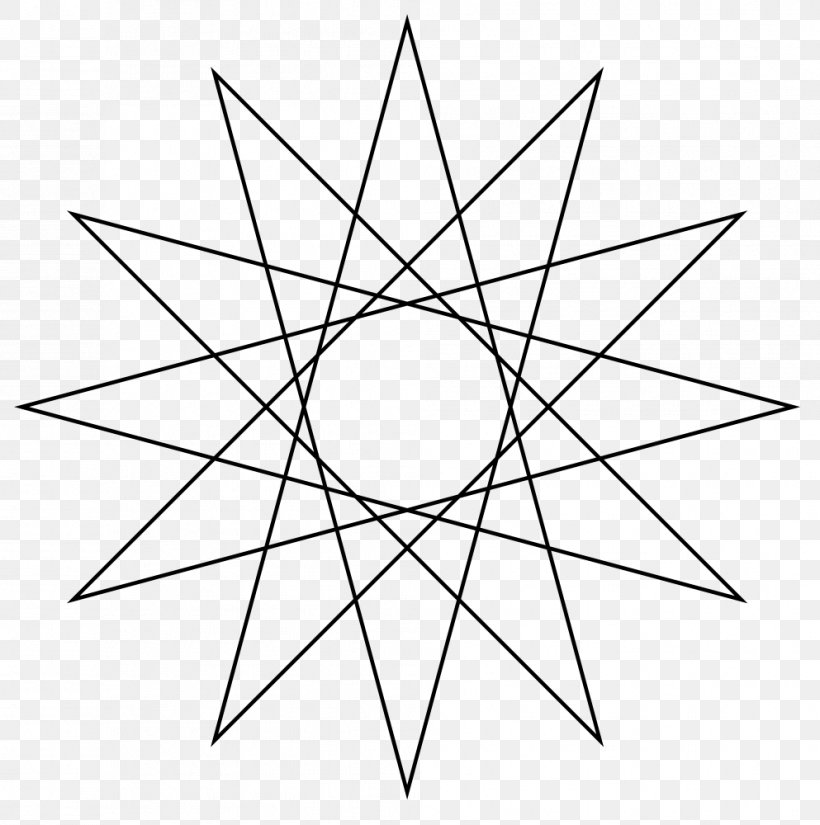 Star Polygon Regular Polygon Geometry, PNG, 993x1000px, Star Polygon, Area, Black And White, Concave Polygon, Diagram Download Free
