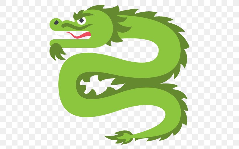 Emoji Dragon Sticker Symbol Emoticon, PNG, 512x512px, Emoji, Amphibian, Art, Cartoon, Dragon Download Free