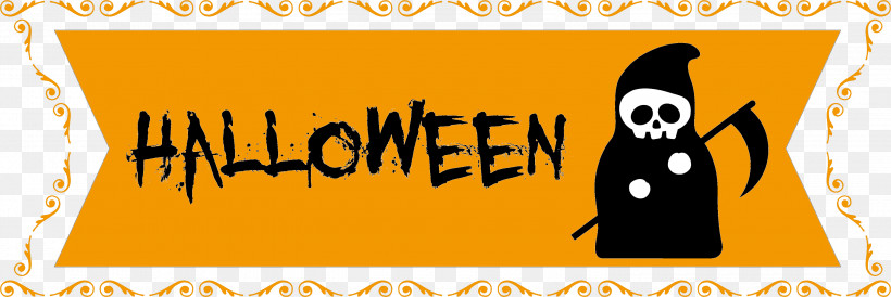 Happy Halloween Banner, PNG, 3000x1006px, Happy Halloween Banner, Behavior, Cartoon, Geometry, Happiness Download Free