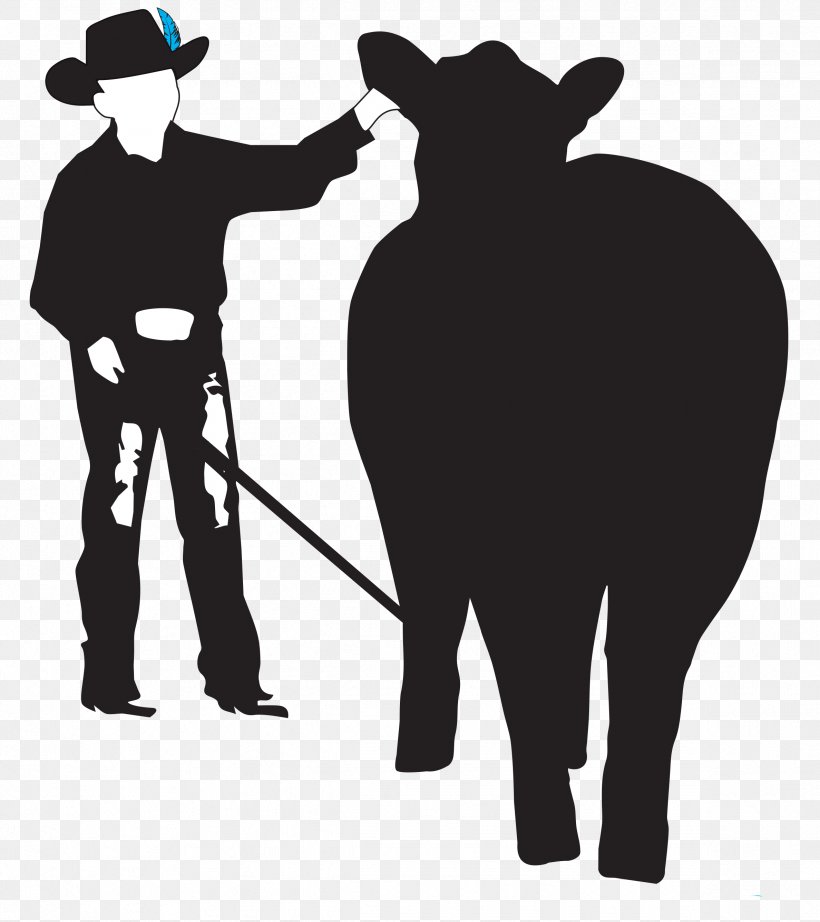 cow calf silhouette
