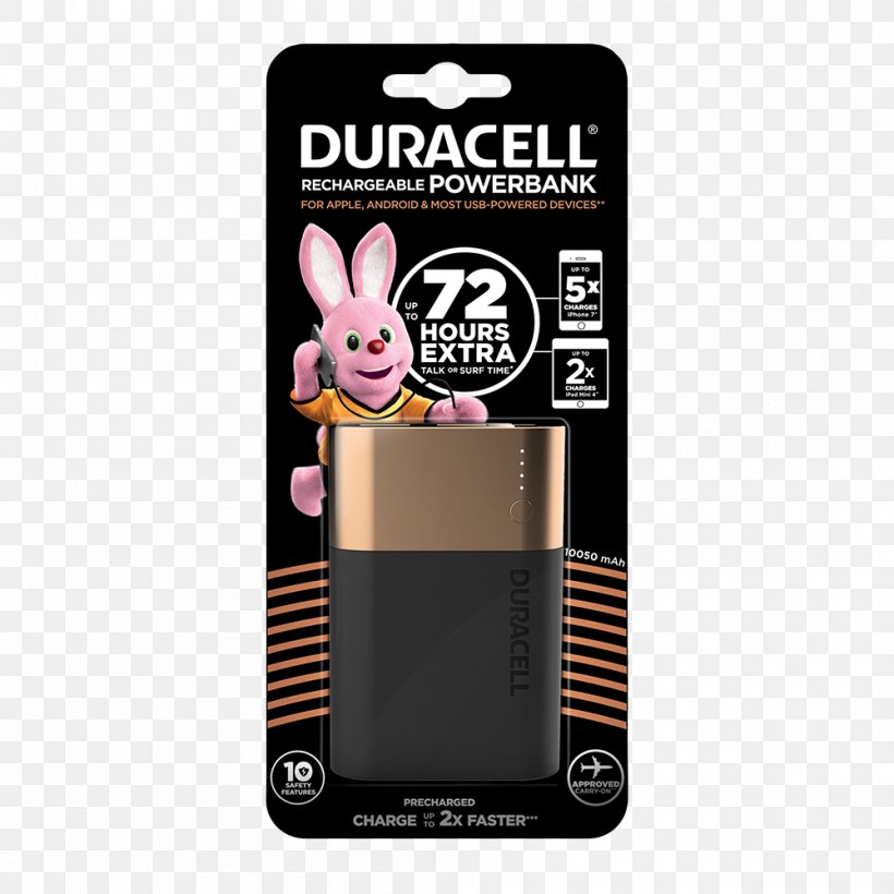 Battery Charger Duracell Baterie Externă Electric Battery Ampere Hour, PNG, 1000x1000px, Battery Charger, Aa Battery, Alkaline Battery, Ampere Hour, Android Download Free