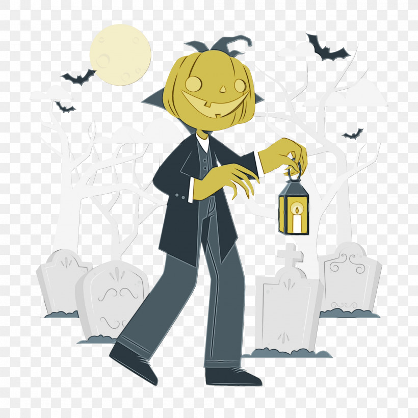 Cartoon Character Joint Yellow Male, PNG, 2000x2000px, Halloween, Biology, Cartoon, Character, Character Created By Download Free
