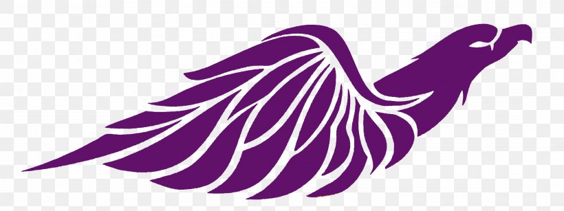 Purple Falcon Columbus Municipal School District, PNG, 3006x1128px, Purple Falcon, Blog, Falcon, Feather, Hand Download Free