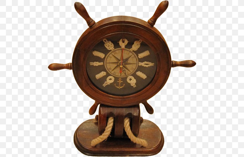 Ship's Wheel Pulley Brass Clock, PNG, 500x530px, Ship S Wheel, Anchor, Binnacle, Boatswain, Brass Download Free