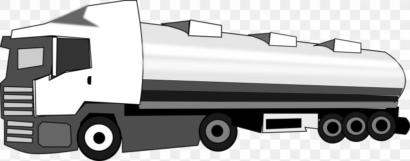 Tank Truck Petroleum Clip Art, PNG, 2400x946px, Tank Truck, Automotive Design, Black And White, Brand, Car Download Free
