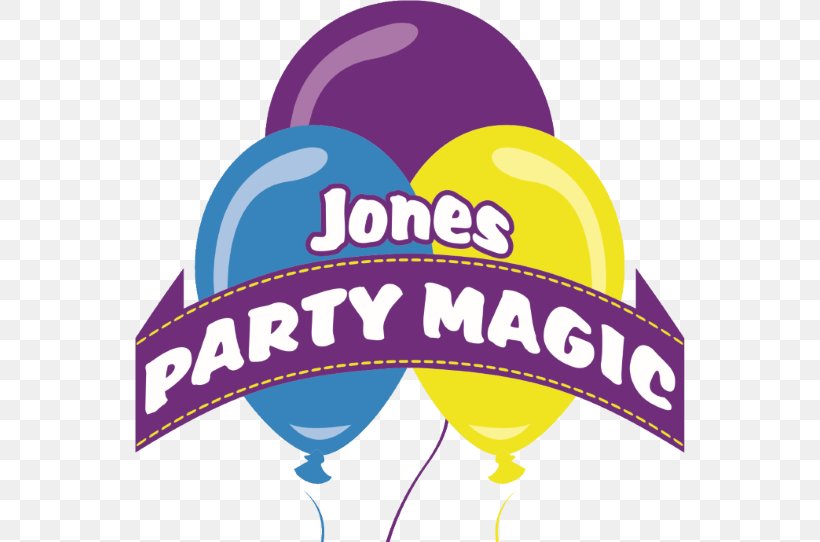 Logo Jones Party Magic, Inc. Balloon Font Clip Art, PNG, 550x542px, Logo, Area, Balloon, Brand, Facebook Download Free