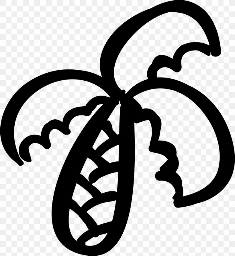 Palm Trees Vector Graphics Clip Art, PNG, 900x980px, Palm Trees, Artwork, Black And White, Coconut, Flower Download Free
