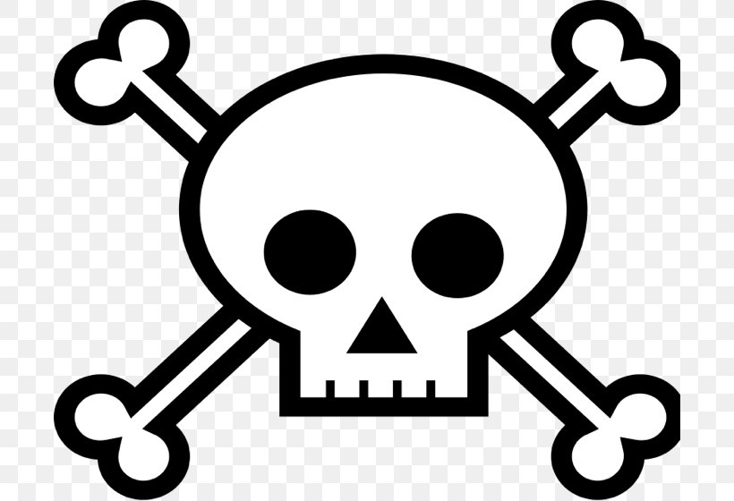 Skull And Bones Skull And Crossbones Clip Art, PNG, 700x560px, Skull And Bones, Area, Black And White, Bone, Human Behavior Download Free