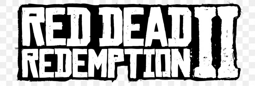 Red Dead Redemption 2 Grand Theft Auto V PlayStation 4 PlayStation 3, PNG, 1537x520px, Red Dead Redemption 2, Area, Black, Black And White, Brand Download Free