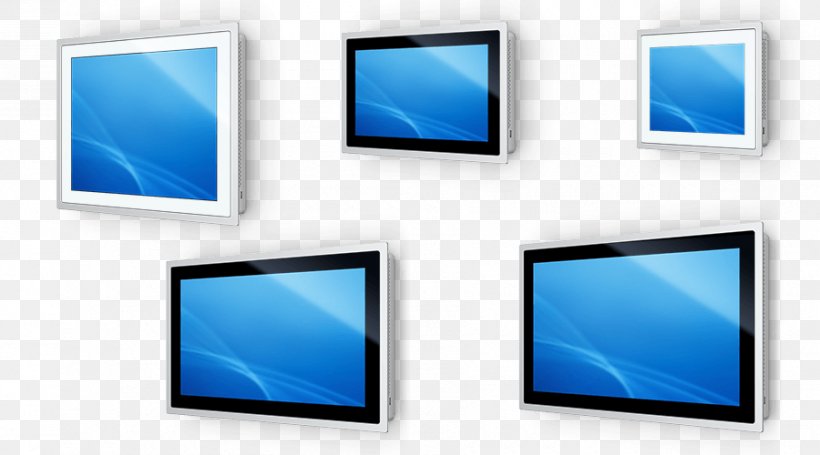 Computer Monitors Electronic Visual Display Panel Computers LED-backlit LCD Industry, PNG, 900x500px, Computer Monitors, Blue, Computer, Computer Icon, Computer Monitor Download Free