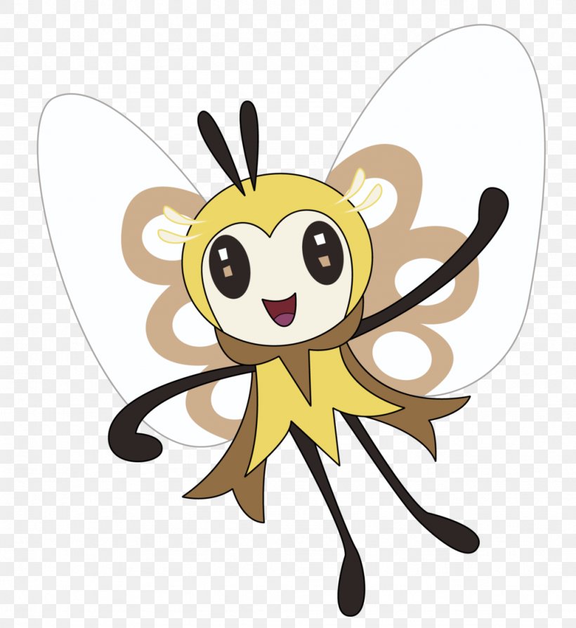 Honey Bee Butterfly Clip Art, PNG, 1024x1117px, Honey Bee, Bee, Butterflies And Moths, Butterfly, Cartoon Download Free