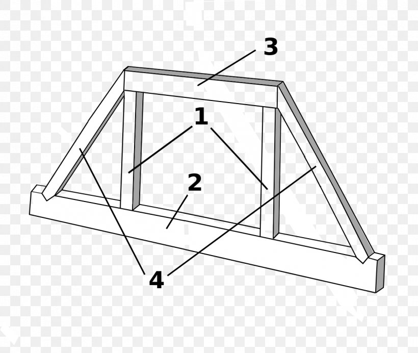 Queen Post Timber Roof Truss King Post, PNG, 1213x1024px, Queen Post, Architectural Engineering, Area, Black And White, Bridge Download Free