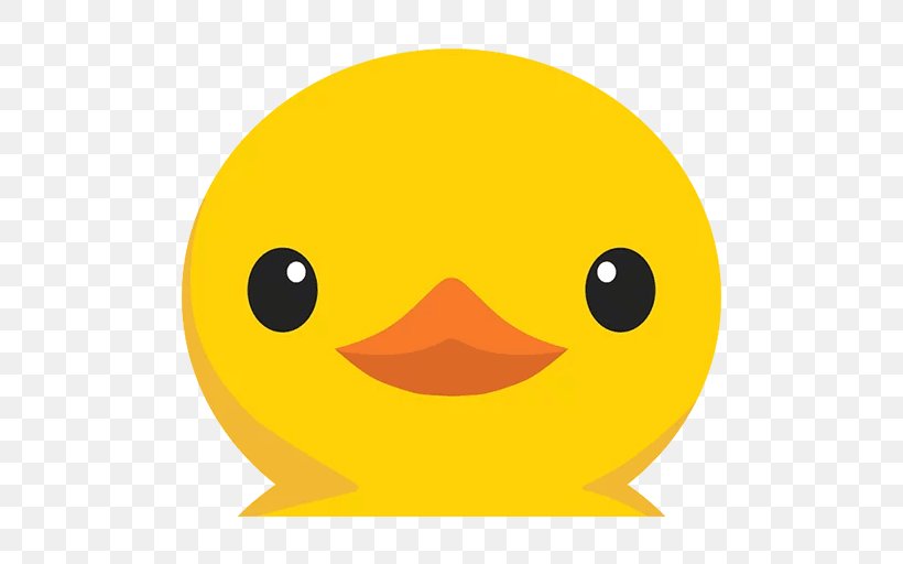 Rubber Duck Sticker Telegram Guma, PNG, 512x512px, Duck, Beak, Bird, Ducks Geese And Swans, Emoticon Download Free