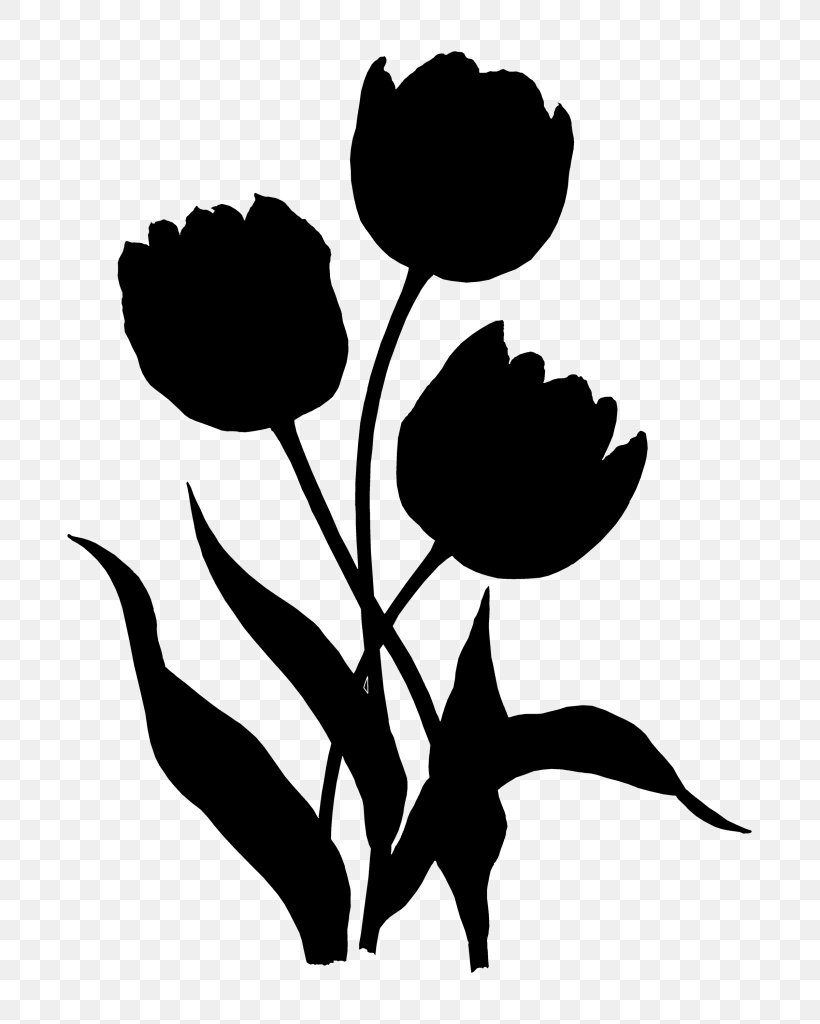 Tulip Rose Family Clip Art Plant Stem Leaf, PNG, 819x1024px, Tulip, Blackandwhite, Botany, Flower, Flowering Plant Download Free