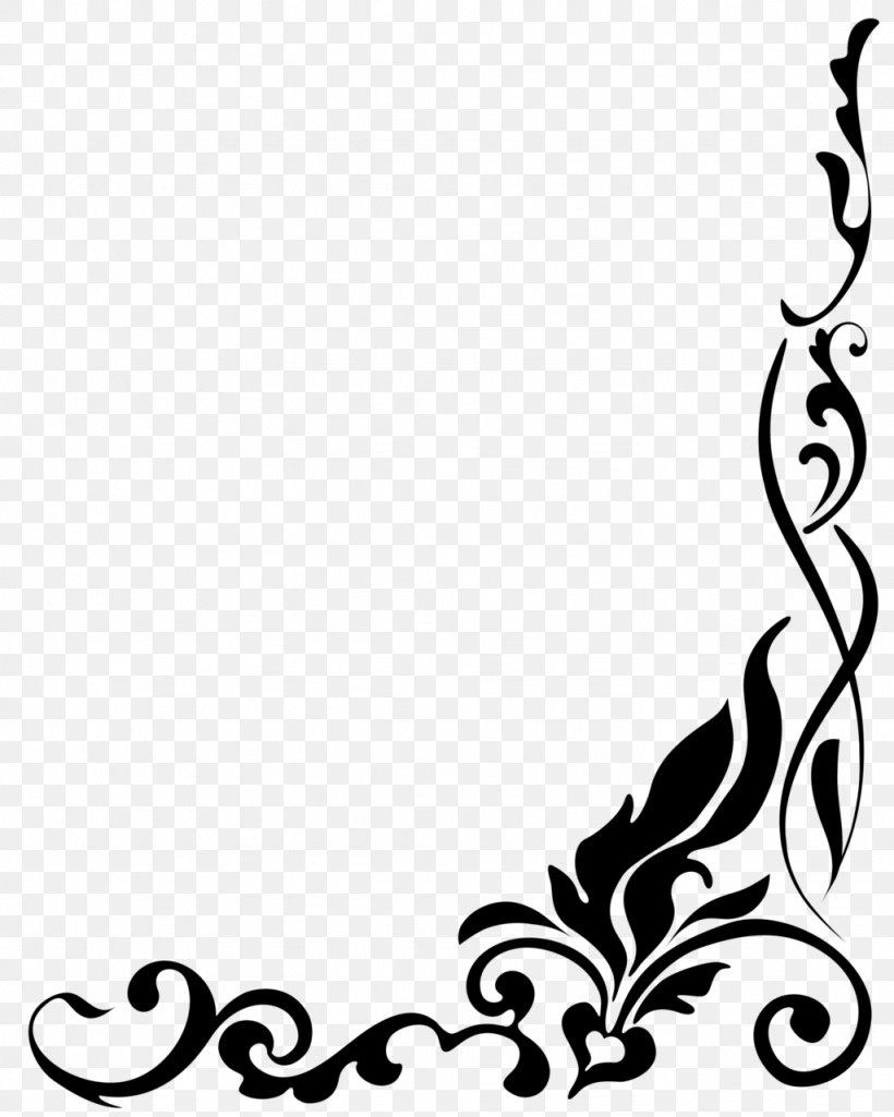 Borders And Frames Clip Art, PNG, 1024x1280px, Borders And Frames, Artwork, Black, Black And White, Branch Download Free