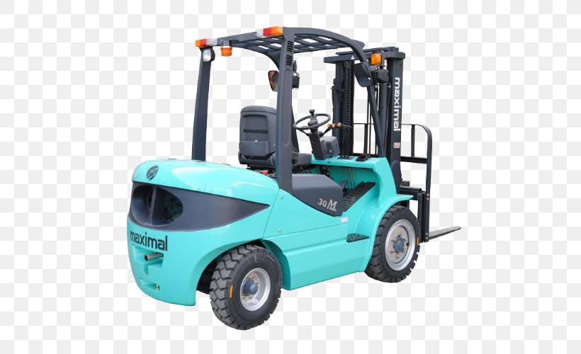 Forklift Komatsu Limited Погрузчик Machine Skid-steer Loader, PNG, 500x500px, Forklift, Cylinder, Diesel Engine, Forklift Truck, Komatsu Limited Download Free