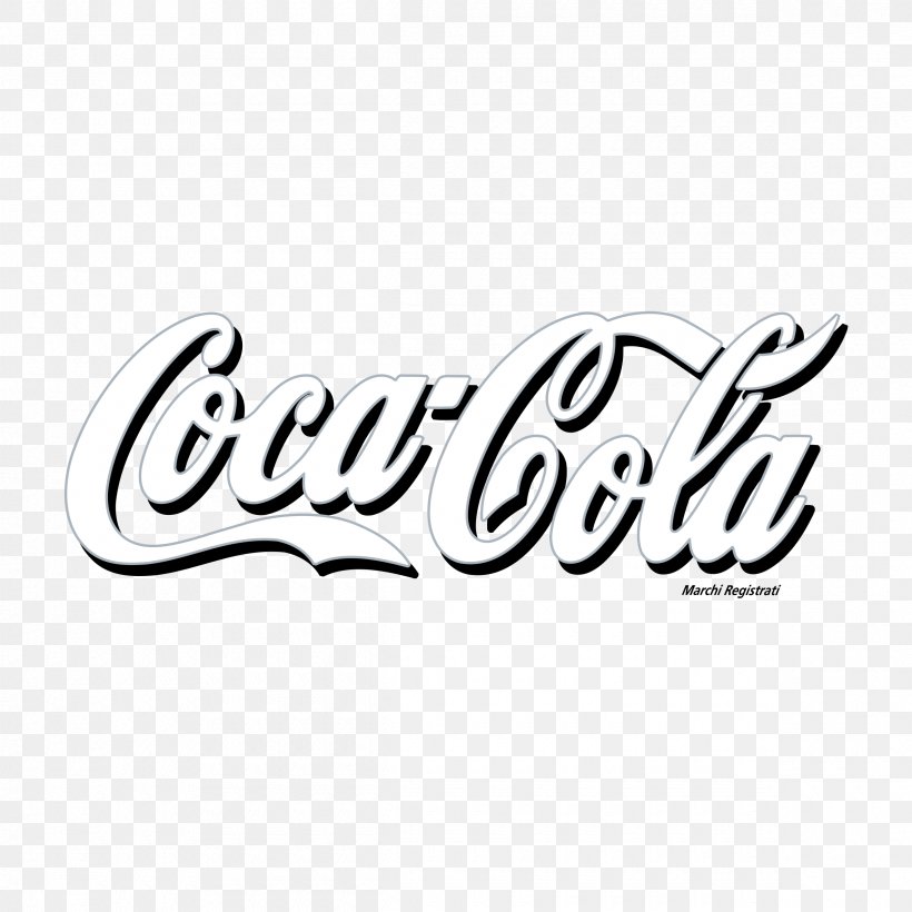 World Of Coca-Cola Diet Coke Fizzy Drinks, PNG, 2400x2400px, Cocacola, Black And White, Brand, Caffeinefree Cocacola, Calligraphy Download Free