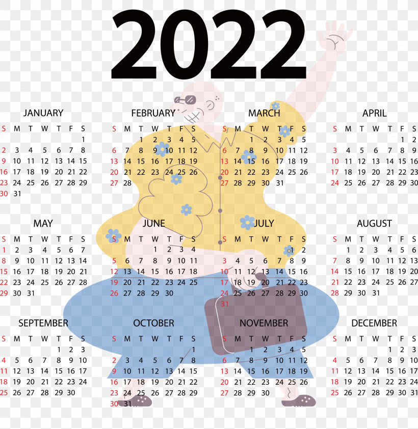 2022 Calendar Year 2022 Calendar Printable Year 2022 Calendar, PNG, 2920x3000px, Calendar System, Annual Calendar, Calendar, Calendar Year, Monday Download Free