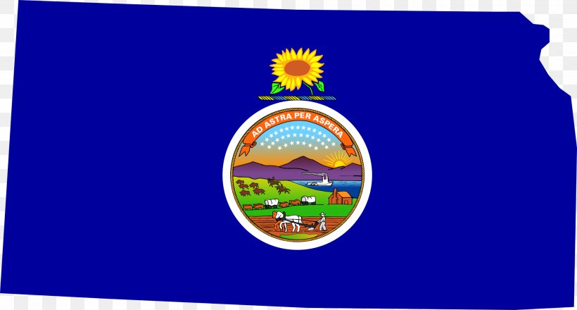 Flag Of Kansas Kansas Territory State Flag, PNG, 2000x1075px, Kansas, Benjamin S Paulen, Blue, Brand, Civil Flag Download Free