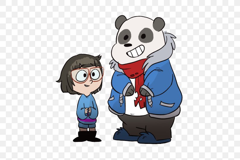 Bear Giant Panda Undertale Cartoon Network Homo Sapiens, PNG, 540x546px, Bear, Cartoon, Cartoon Network, Crossover, Fictional Character Download Free
