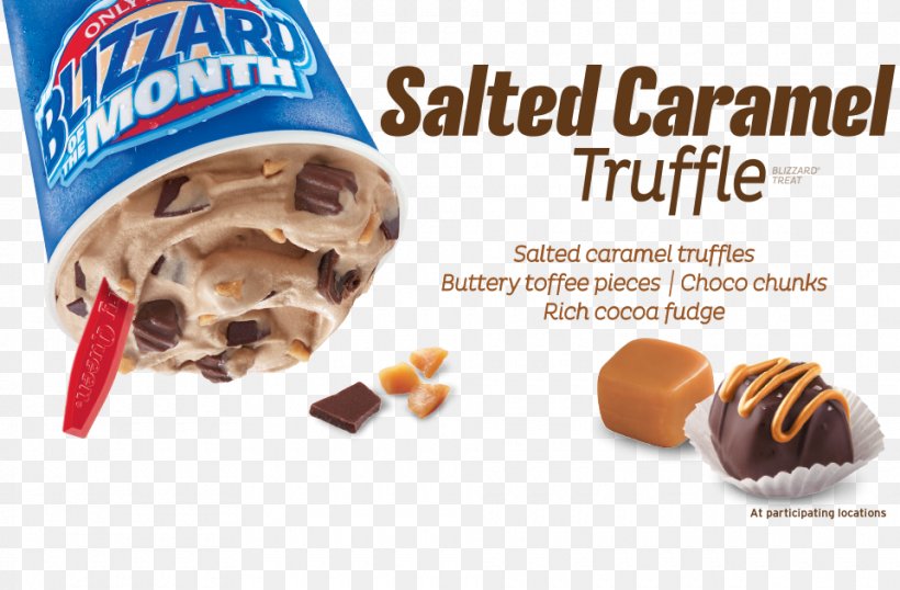 Ice Cream Chocolate Truffle Dairy Queen Fast Food Flavor, PNG, 960x630px, 2016, Ice Cream, Blizzard, Caramel, Chocolate Download Free