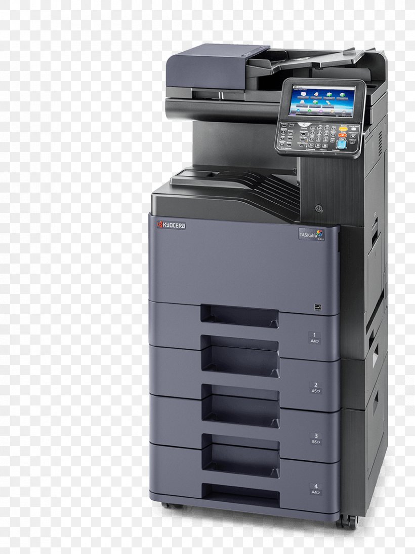 Multi-function Printer Kyocera Document Solutions Photocopier, PNG, 850x1134px, Multifunction Printer, Business, Copying, Dots Per Inch, Image Scanner Download Free