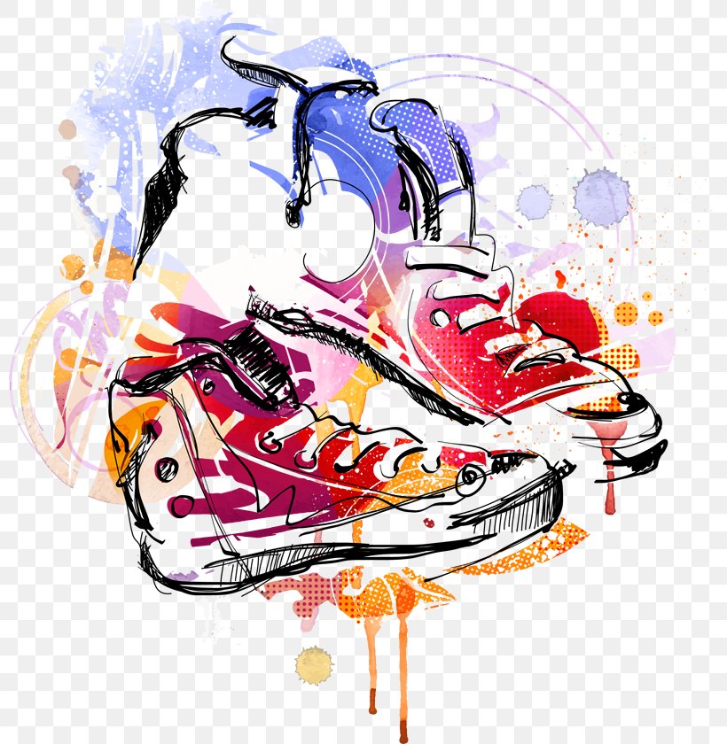 Sneakers Shoe Royalty-free Stock Photography, PNG, 800x840px, Watercolor, Cartoon, Flower, Frame, Heart Download Free