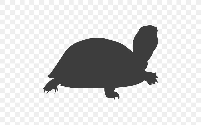 Tortoise Sea Turtle Silhouette Reptile, PNG, 512x512px, Tortoise, Black And White, Box Turtles, Drawing, Fauna Download Free