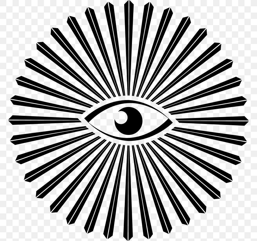 Eye Of Providence Clip Art, PNG, 768x768px, Eye Of Providence, Autocad Dxf, Black And White, Brand, Color Download Free